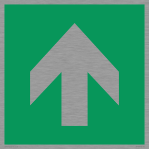 SV11723: E907 Safe condition: Up / forwards arrow (90 deg supplimentary)