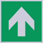 SV11723: E907 Safe condition: Up / forwards arrow (90 deg supplimentary)