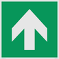SV11723: E907 Safe condition: Up / forwards arrow (90 deg supplimentary)