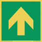 SV11723: E907 Safe condition: Up / forwards arrow (90 deg supplimentary)