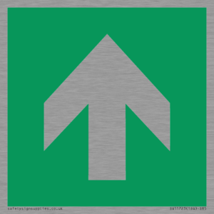SV11723: E907 Safe condition: Up / forwards arrow (90 deg supplimentary)