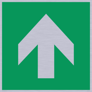 SV11723: E907 Safe condition: Up / forwards arrow (90 deg supplimentary)