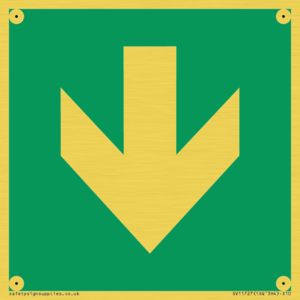 SV11727: E911 Safe condition: Down arrow (90 deg supplimentary)