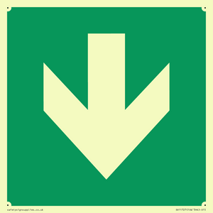 SV11727: E911 Safe condition: Down arrow (90 deg supplimentary)