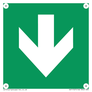 SV11727: E911 Safe condition: Down arrow (90 deg supplimentary)