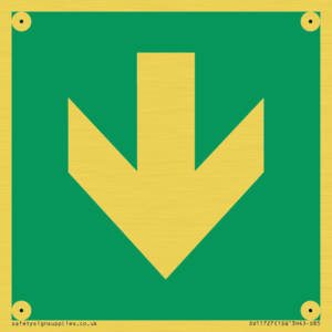 SV11727: E911 Safe condition: Down arrow (90 deg supplimentary)