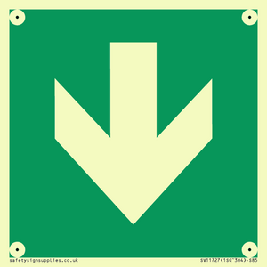 SV11727: E911 Safe condition: Down arrow (90 deg supplimentary)