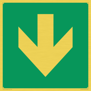 SV11727: E911 Safe condition: Down arrow (90 deg supplimentary)