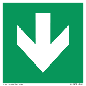 SV11727: E911 Safe condition: Down arrow (90 deg supplimentary)