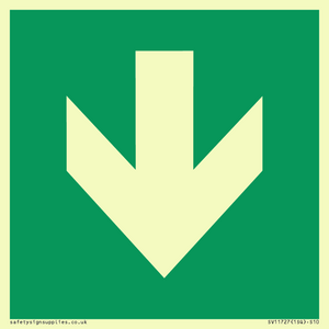 SV11727: E911 Safe condition: Down arrow (90 deg supplimentary)