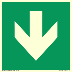 SV11727: E911 Safe condition: Down arrow (90 deg supplimentary)