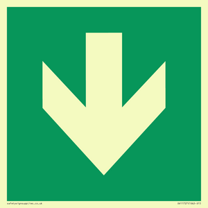 SV11727: E911 Safe condition: Down arrow (90 deg supplimentary)