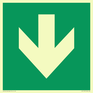 SV11727: E911 Safe condition: Down arrow (90 deg supplimentary)