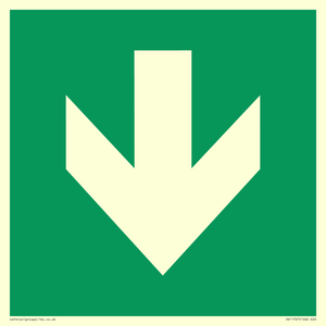 SV11727: E911 Safe condition: Down arrow (90 deg supplimentary)
