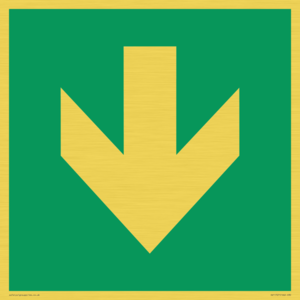 SV11727: E911 Safe condition: Down arrow (90 deg supplimentary)