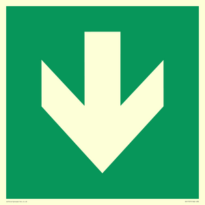 SV11727: E911 Safe condition: Down arrow (90 deg supplimentary)