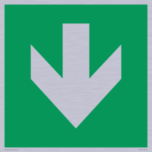 SV11727: E911 Safe condition: Down arrow (90 deg supplimentary)