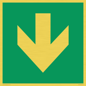 SV11727: E911 Safe condition: Down arrow (90 deg supplimentary)