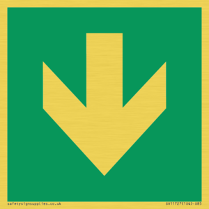 SV11727: E911 Safe condition: Down arrow (90 deg supplimentary)