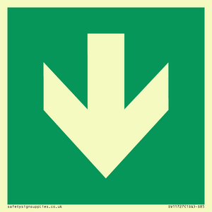 SV11727: E911 Safe condition: Down arrow (90 deg supplimentary)