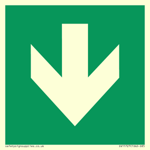SV11727: E911 Safe condition: Down arrow (90 deg supplimentary)