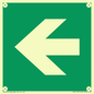 SV11731: E913 Safe condition: Left arrow (90 deg supplimentary)