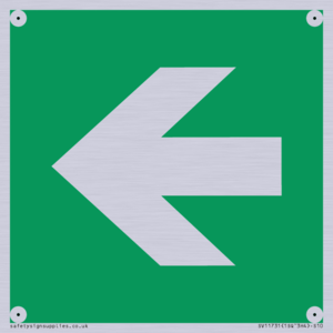 SV11731: E913 Safe condition: Left arrow (90 deg supplimentary)