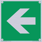 SV11731: E913 Safe condition: Left arrow (90 deg supplimentary)
