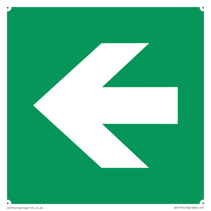 SV11731: E913 Safe condition: Left arrow (90 deg supplimentary)