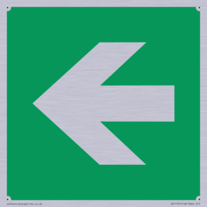 SV11731: E913 Safe condition: Left arrow (90 deg supplimentary)