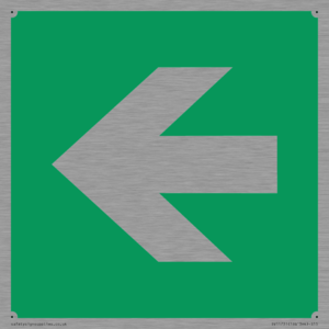 SV11731: E913 Safe condition: Left arrow (90 deg supplimentary)