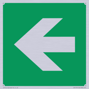 SV11731: E913 Safe condition: Left arrow (90 deg supplimentary)