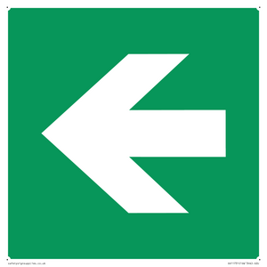 SV11731: E913 Safe condition: Left arrow (90 deg supplimentary)