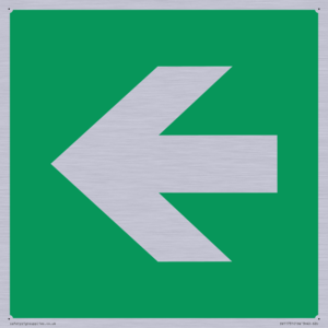 SV11731: E913 Safe condition: Left arrow (90 deg supplimentary)