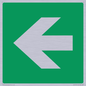 SV11731: E913 Safe condition: Left arrow (90 deg supplimentary)