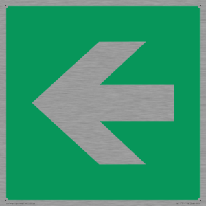 SV11731: E913 Safe condition: Left arrow (90 deg supplimentary)