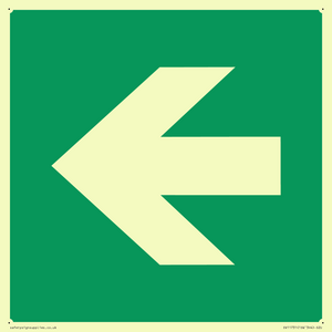 SV11731: E913 Safe condition: Left arrow (90 deg supplimentary)