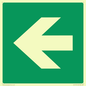 SV11731: E913 Safe condition: Left arrow (90 deg supplimentary)