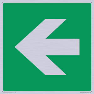 SV11731: E913 Safe condition: Left arrow (90 deg supplimentary)