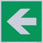 SV11731: E913 Safe condition: Left arrow (90 deg supplimentary)