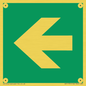 SV11731: E913 Safe condition: Left arrow (90 deg supplimentary)