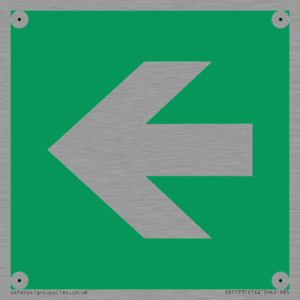 SV11731: E913 Safe condition: Left arrow (90 deg supplimentary)