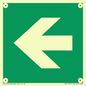SV11731: E913 Safe condition: Left arrow (90 deg supplimentary)