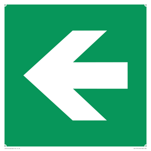 SV11731: E913 Safe condition: Left arrow (90 deg supplimentary)