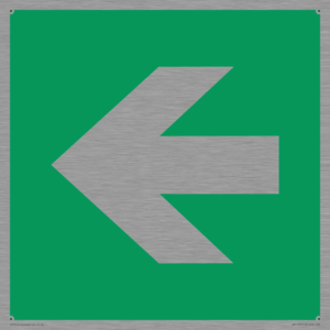SV11731: E913 Safe condition: Left arrow (90 deg supplimentary)