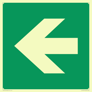 SV11731: E913 Safe condition: Left arrow (90 deg supplimentary)