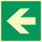 SV11731: E913 Safe condition: Left arrow (90 deg supplimentary)