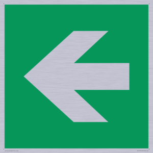 SV11731: E913 Safe condition: Left arrow (90 deg supplimentary)
