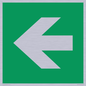SV11731: E913 Safe condition: Left arrow (90 deg supplimentary)