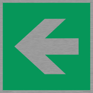 SV11731: E913 Safe condition: Left arrow (90 deg supplimentary)